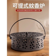 Mosquito Coil Holder Mosquito Coil Box with Lid Safety Support Stand Incense Tray Outdoor Camping Mo