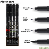 MELEN 4PCS Felt Tip Black Markers, Tombow Style Regular script Calligraphy Brush Pen Set, Writing Of