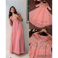 peach 🍑 Anarkali Gown