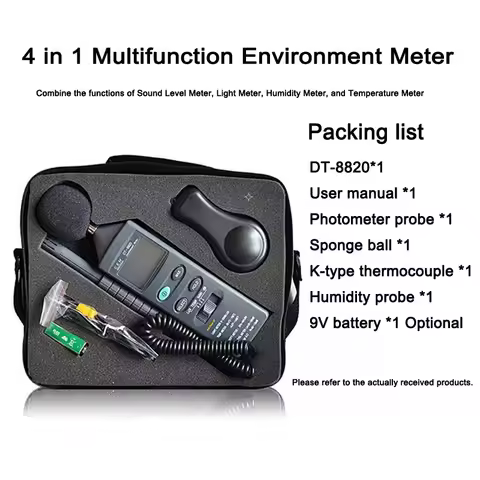 CEM 8820 4 in 1 Multifunction Environment Meter Sound Level Meter Light Meter Humidity Meter and Tem