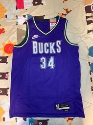 Nike NBA Giannis Antetokounmpo Milwaukee Bucks Swingman Jersey Size L 公鹿隊 籃球 球衣 字母哥