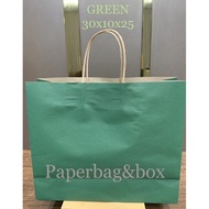 HIJAU GREEN Paper Bag Paper Bag 30x10x25/ Paper Bag/ Paper Bag