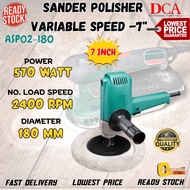''DCA'' SANDER POLISHER VARIABLE SPEED 7'' / 570W ASP02-180 (S1P-FF02-180)