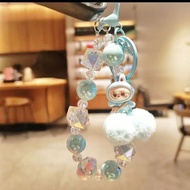 Cartoon mobile phone chain key chain labubu bracelet mobile phone chain pendant safety rope diy labu