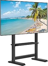 Universal TV Stand for 50-90 inch LCD LED OLED Flat Curved TVs, Floor TV Stand with Mount, Height Ad