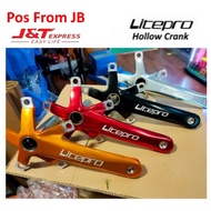 Litepro Crankset Folding Bike Hollow Crank Bicycle Crank Litepro Chain ring prolite litepro crankset