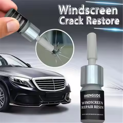 Car Windshield Repair Resin Kit Tool Windshield Crack Scratch Repair Protective Film Glass Cleaning 
