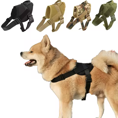 Tactical dog harness patrol harness service dog vest military dog vest working dog vest with handles