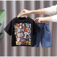 Newest levis Children's T-Shirt And Shorts Suits For Children 1-5 Years Wholesale motif