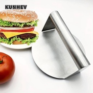 KUNHEV Stainless Steel Grill Press, Stainless Steel No Rust Smash Burger Press, Steak Burger Round B