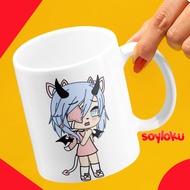 Gacha Life Character Outfits Printed Glass Mug