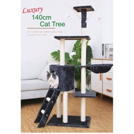 138cm Luxury Cat Tree Cat Climbing Cat Condo Playground Scratcher / Cakar Kucing Pokok Kucing Besar