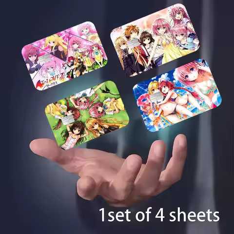To Love-Ru Darkness Credit Card Skin Stickers No Adhesive Residue Water Proof For VISA Credit Card S