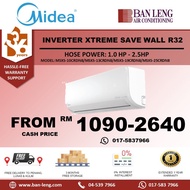 Midea 1HP Standard Inverter Wall R32 1Hp MSXS-10CRDN8 /1.5Hp MSXS-13CRDN8/2Hp MSXS-19CRDN8/2.5Hp MSXS-25CRDN8