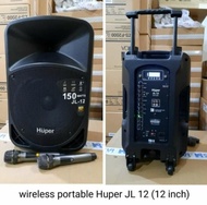 Speaker Wireless Portable Huper Jl12/Jl 12 Audio 12Inch Usb Bluetooth