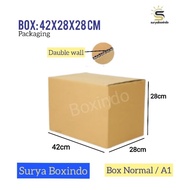 Double wall Box 42x28x28 cm /boxnormal high 28/cardboardA1