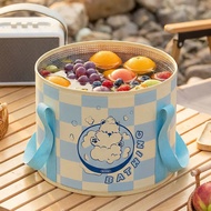 Cartoon Cartoon Foldable Bucket Camping Portable Foldable Bucket Outdoor Camping Bucket Outdoor Mult