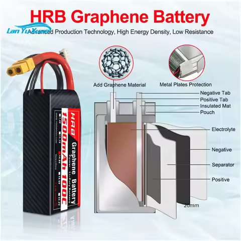 2PC 2S 3S 4S 6S Lipo Battery 1300mah 1500mah 1800mah 2200mah 2600mah 100C Graphene RC with Deans XT6