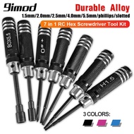 9IMOD RC Hex Driver Set 7pcs 1.5 2.0 2.5mm Hex Allen Screwdriver RC Repair Tools Kit
