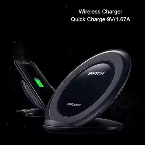For Samsung 15W Qi Wireless Charger Standard Pad For Galaxy S7 S25 S24 S23 S22 S21 S20 S10 S9 S8 Not