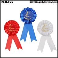 DUILIMY Rosette Ribbon, Recognition Ribbons Blue,Red,White Ribbon Award Set, Award Ribbons  Ribbon 1