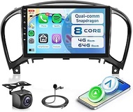 8 Core 4G+64G Qual-comm Snapdragon chip Car Stereo Radio for Nissan Juke 2011-2016, Rimoody Carplay 