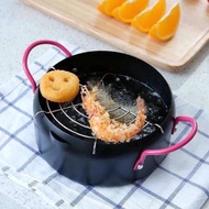 (T) Oil Filter Fryer, 18cm Deep Fryer For Gas Stove, Induction Hob, Infrared Stove - With Tray