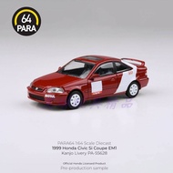 Ready Stock PARA Honda Civic Si Coupe EM1 Kanjo Livery 1999 Alloy Model Out of Print Car Model