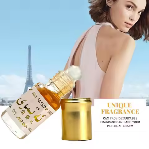 Middle East Gold Roll On Perfume Oil On Perfume Oil Natural Long Lasting Fragrance Portable Body Per