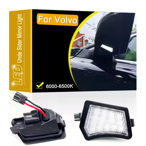 12V Waterproof LED Under Side Mirror Lamp Puddle Light Assembly For Volvo C30 C70 S40 S60 S80 V40 V5