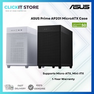 ASUS Prime AP201 MicroATX Black / White Case Dekstop PC Casing | CS-AS-AP201 PRIME-BLK