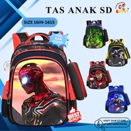 FFS Elementary School Boys' School Bag Import Premium Superhero Iron Captain Spider Bet Front Image 