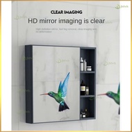 Toilet Mirror Cabinet Alumimum Wall-Mounted Bathroom Mirror Cabinet Mirror Mirror Box Bathroom Bathroom Cabinet Combination Storage Box Separate Storage Box