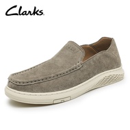 Clarks_ Mens Casual Durleigh Sail Navy Nubuck Boat Shoes สีดำ