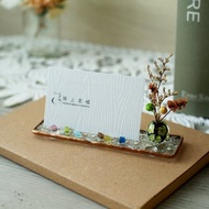 玻璃名片座/直式/橫式- 綠色琉璃球