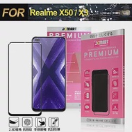 Xmart for Realme X50 / X3 超透滿版 2.5D 鋼化玻璃貼-黑