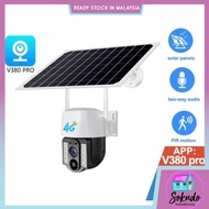 [built-in battery]V380 PRO 4G Sim Card Solar Powered 8MP Dual Light Outdoor PTZ Weatherproof Wireless CCTV Camera