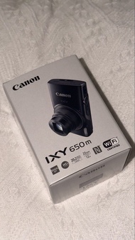 全新0快門 日版 Canon IXY 650 黑色 開盒檢查齊盒 冷白皮Y2K神機 IXUS 285