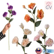 4 Heads Eustoma Artificial Flower Hand Bouquet Wedding Flower Bouquet Gift Home Decoration