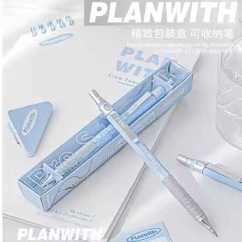 Planwith School Supplies Anti-fall Low Center of Gravity Metal Automatic Pencils Student Stationery