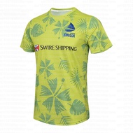 2026 Mens Fiji Drua Rugby Singles Jersey T-Shirt Adult Training Uniform Short-Sleeved Mens O-Neck Qu