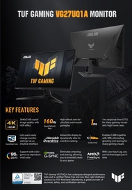ASUS TUF Gaming VG27UQ1A 4K HDR 電競顯示器