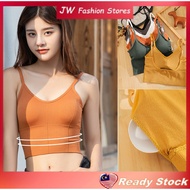 💥JW Fashion💥Women Bra / U-Shaped Seamless Non-Wire Push Up / Tube Bra / Gym Yoga Bra / Singlet Trian