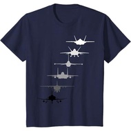 Children's T-shirts and Adult T-shirts Air Force Fighter Jets F-4 F-111 F-15 F-16 F-22 F-35 T-Shirt