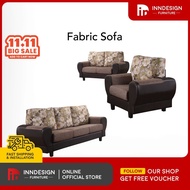 [LOCAL SELLER] Floral Pattern 1+2+3 Seater Fabric Sofa Set (FREE DELIVERY &amp; INSTALLATION)
