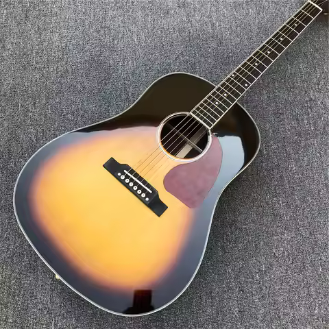 Sunburst Solid Spruce Top J 45 model Acoustic Guitar 41 Inch Rosewood Body Electric Guitar