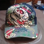 Ed Hardy Collab Christian Audigiers.Cap.Osfm. Swarovski Crystal.