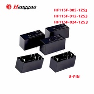 5PCS/Lot HF115F-005-1ZS3 HF115F-012-1ZS3 HF115F-024-1ZS3 16A 250VAC 1 set of convert 16A 8-PIN Relay