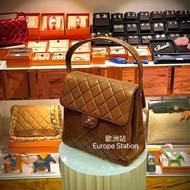 Chanel 棕色Double Flap單肩袋