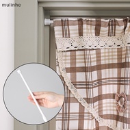 MU  Adjustable Curtain Rod Metal Curtain Rod Holder Without Drilling Curtain Stick Shower Rod Wardrobe  Extendable Stick n